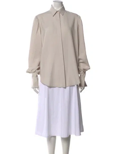 Pre-owned Iro Long Sleeve Blouse In Neutral