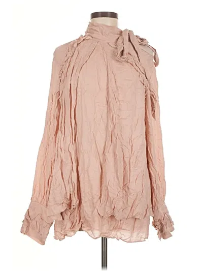 Pre-owned Iro Long Sleeve Blouse In Pink