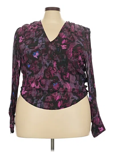 Pre-owned Iro Long Sleeve Blouse In Purple
