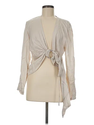 Pre-owned Iro Long Sleeve Blouse In Tan