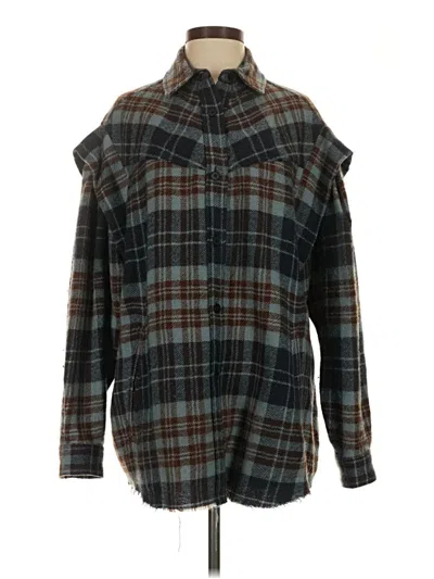 Pre-owned Iro Long Sleeve Button Down Shirt In Blue