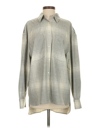 Pre-owned Iro Long Sleeve Button Down Shirt In Gray