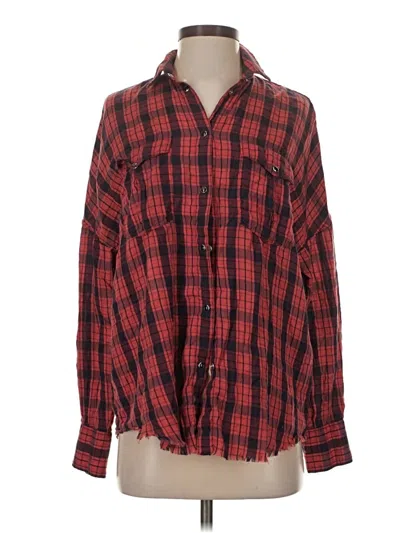 Pre-owned Iro Long Sleeve Button Down Shirt In Red
