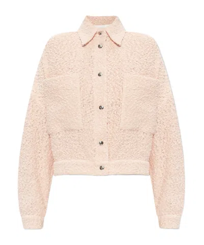 Iro Long Sleeve Casual Jacket In Nude