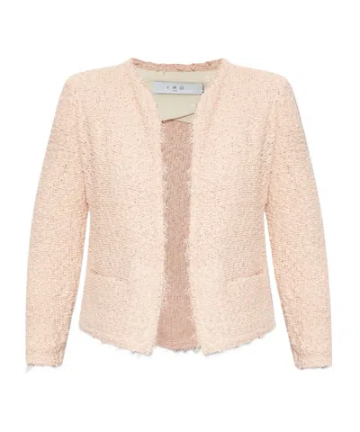 Iro Long Sleeve Casual Jacket In Nude