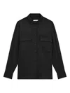 Iro Long-sleeve Chest-pocket Shirt In Black