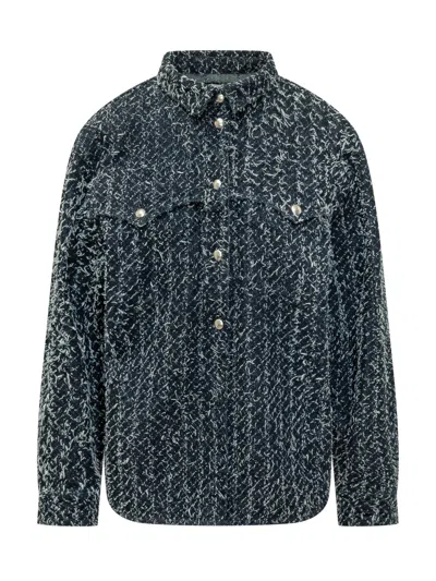 Iro Long Sleeve Denim Shirt In Black