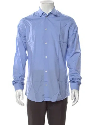Pre-owned Iro Long Sleeve Dress Shirt W/ Tags In Blue