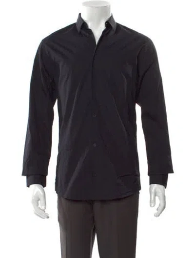 Pre-owned Iro Long Sleeve Dress Shirt W/ Tags In Blue