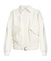 Iro Long Sleeve Leather Jacket In White