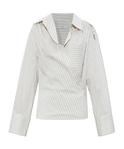 Iro Long Sleeve Shirt In Gray