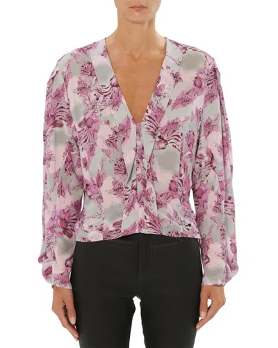 Iro Long Sleeve Top In Beige