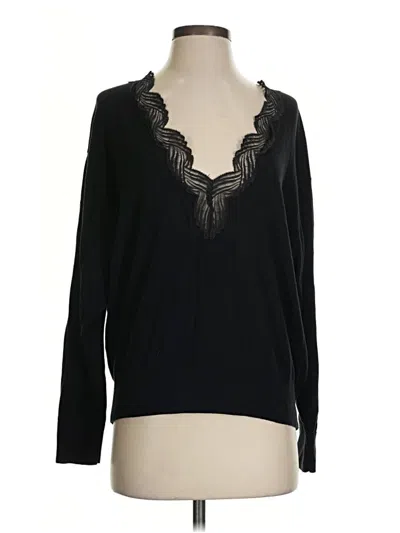 Pre-owned Iro Long Sleeve Top Black V-neck Tops
