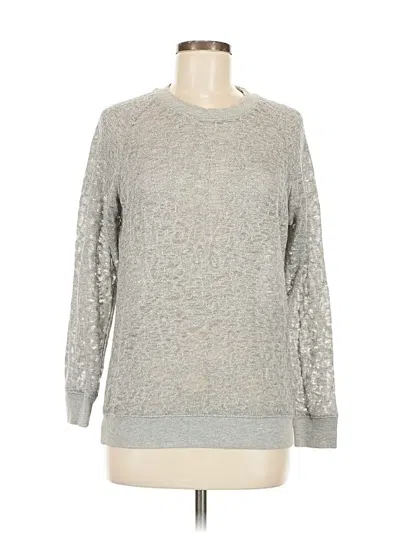 Pre-owned Iro Long Sleeve Top Gray Crew Neck Tops