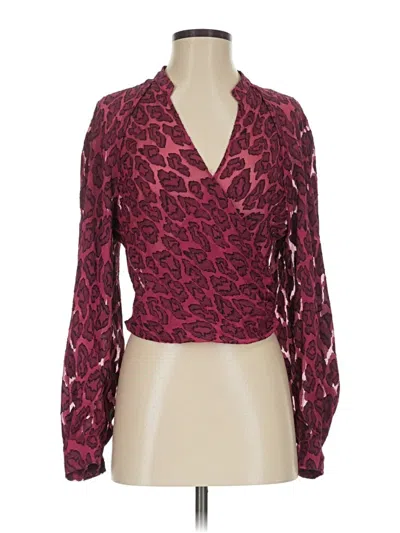Pre-owned Iro Long Sleeve T-shirt In Burgundy