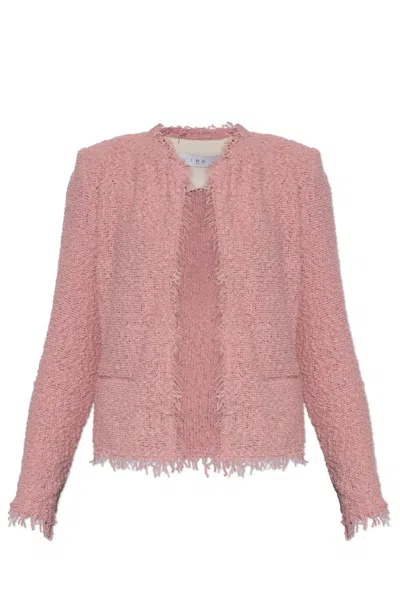 Iro Long-sleeved Cardigan In Pink