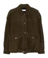 Iro Long-sleeved Casual Jacket In Green