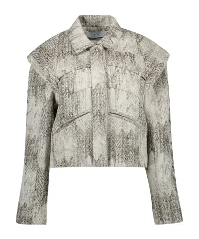 Iro Long-sleeved Casual Jacket In Gray