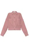 Iro Long-sleeved Casual Jacket In Pink