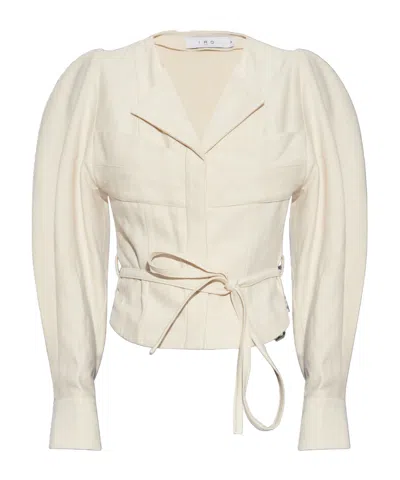 Iro Long-sleeved Casual Jacket In White
