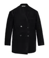 Iro Long-sleeved Coat In Black