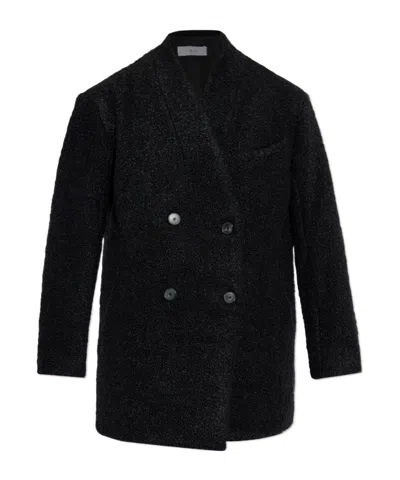 Iro Long-sleeved Coat In Black