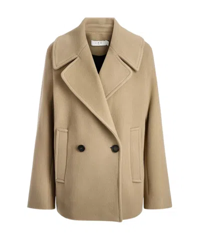 Iro Long-sleeved Coat In Nude