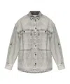 Iro Long-sleeved Denim Shirt In Gray