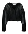 Iro Rixi Blouse In Black Polyester In Black
