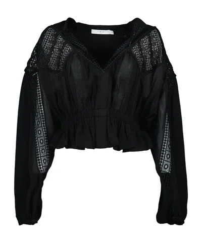 IRO IRO RIXI EMBROIDERED DESIGN BLOUSE