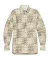 Iro Printed Overshirt In Textured Fabric In Nude