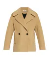 Iro Long-sleeved Short Coat In Nude