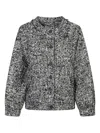 Iro Hassia Tweed Bomber Jacket In Gray
