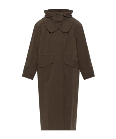 Iro Long-sleeved Trench Coat In Brown