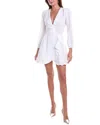 Iro Loomy Linen-blend Mini Dress In White