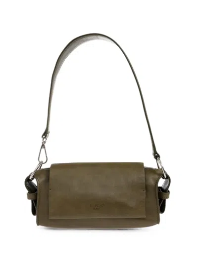 Iro Loop Calf Leather Shoulder Bag In Green
