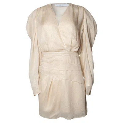 Pre-owned Iro , Lorell 22s Dress With Lurex In Sand