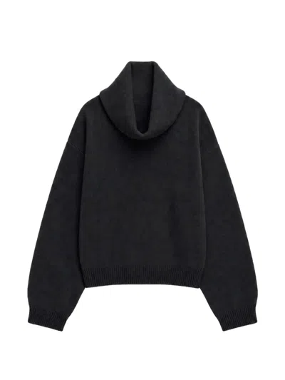 Iro Lovefool Cowl-neck Drop-shoulder Sweater In Black