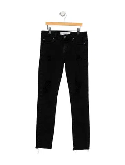 Pre-owned Iro Low-rise Skinny Leg Jeans In Black