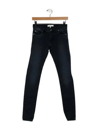 Pre-owned Iro Low-rise Skinny Leg Jeans In Black