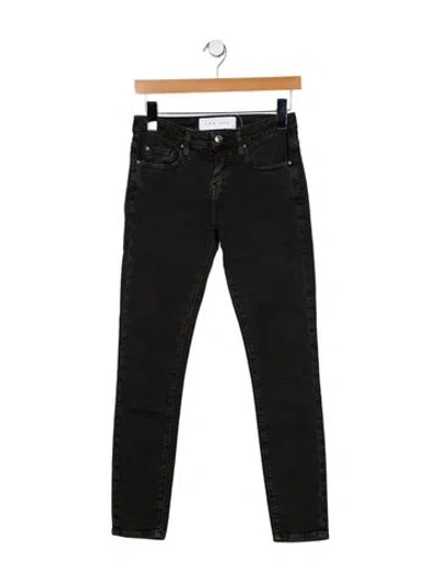 Pre-owned Iro Low-rise Skinny Leg Jeans In Black