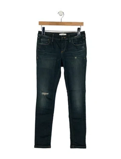 Pre-owned Iro Low-rise Skinny Leg Jeans In Blue