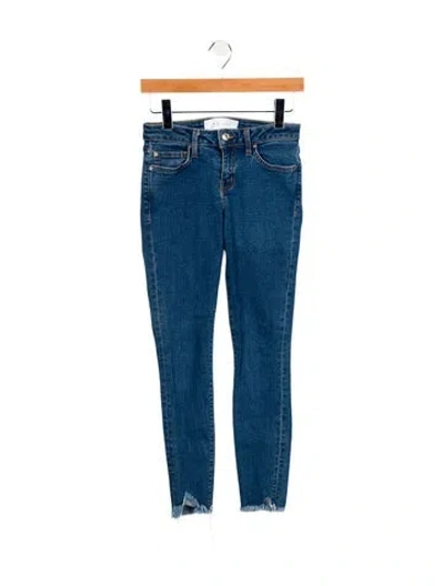 Pre-owned Iro Low-rise Skinny Leg Jeans In Blue
