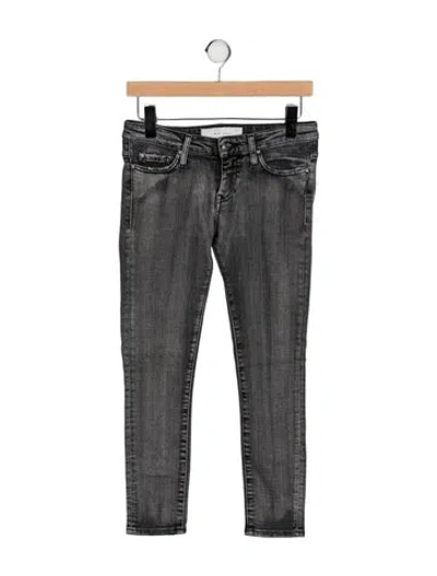 Pre-owned Iro Low-rise Skinny Leg Jeans In Gray