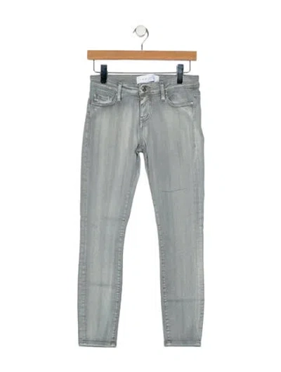 Pre-owned Iro Low-rise Skinny Leg Jeans In Gray