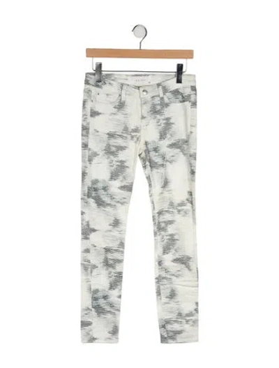 Pre-owned Iro Low-rise Skinny Leg Jeans In Green