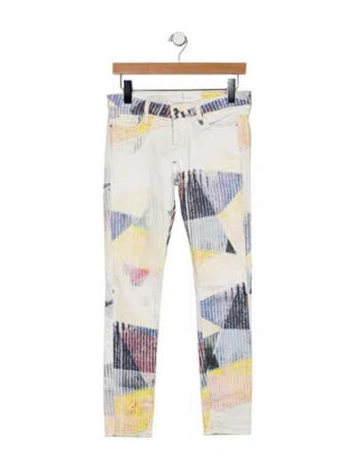 Pre-owned Iro Low-rise Skinny Leg Jeans In White