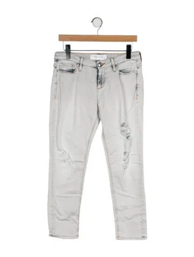 Pre-owned Iro Low-rise Straight Leg Jeans In Gray