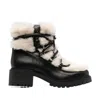 IRO LUGNY BOOTS IN BLACK/ECRU