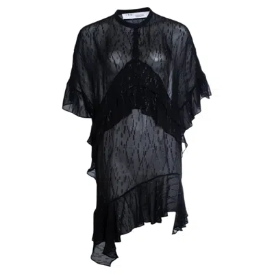 Pre-owned Iro , Lurex Sheer Dress In Black